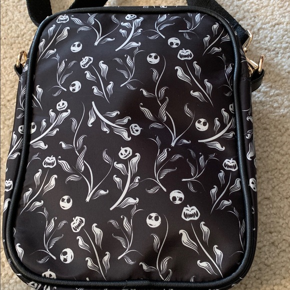 Disney Tim Burton’s “The Nightmare Before Christmas” Black & Gray Crossbody Bag - Picture 5 of 16